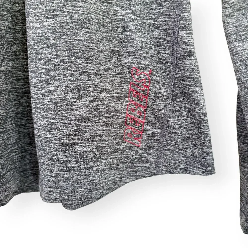 Nike Dri-Fit Ole Miss Quarter Zip Pullover S Gray Long Sleeve Running Athletic